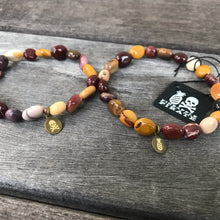 Load image into Gallery viewer, Mookaite Solo or Double Wrap Stretch Bracelet