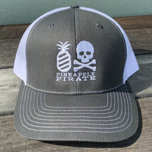 Load image into Gallery viewer, Grey &amp; White Trucker Hat