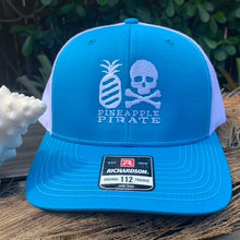 Load image into Gallery viewer, Blue &amp; White Trucker Hat