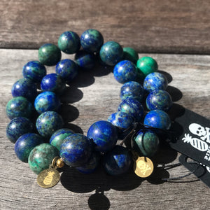 Chrysocolla Solo Stretch Bracelet