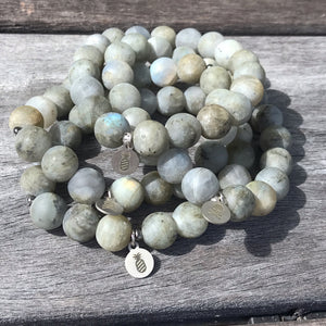 Labradorite Matte Solo Stretch Bracelet