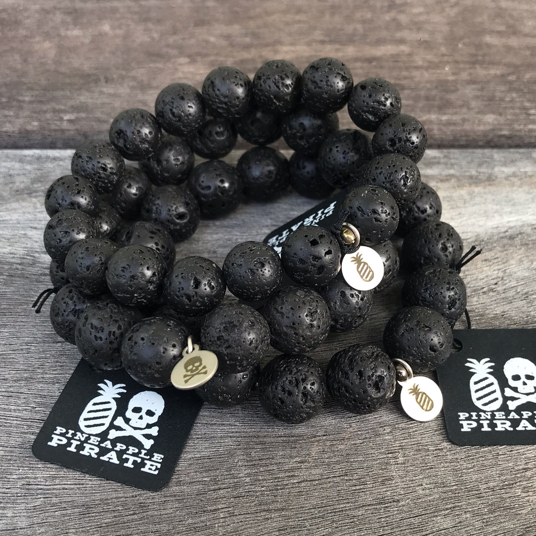 Lava Stone Solo Stretch Bracelet