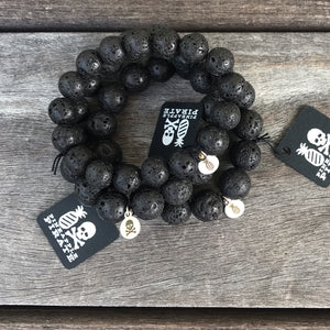 Lava Stone Solo Stretch Bracelet