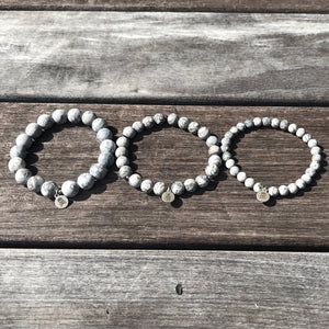 Map Stone Matte Solo Stretch Bracelet