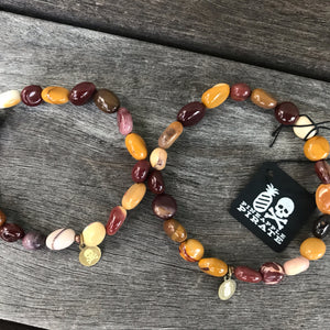 Mookaite Solo or Double Wrap Stretch Bracelet