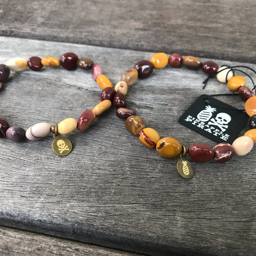 Mookaite Solo or Double Wrap Stretch Bracelet